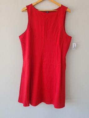 NWT | Old Navy | Red Sleeveless A-Line Dress